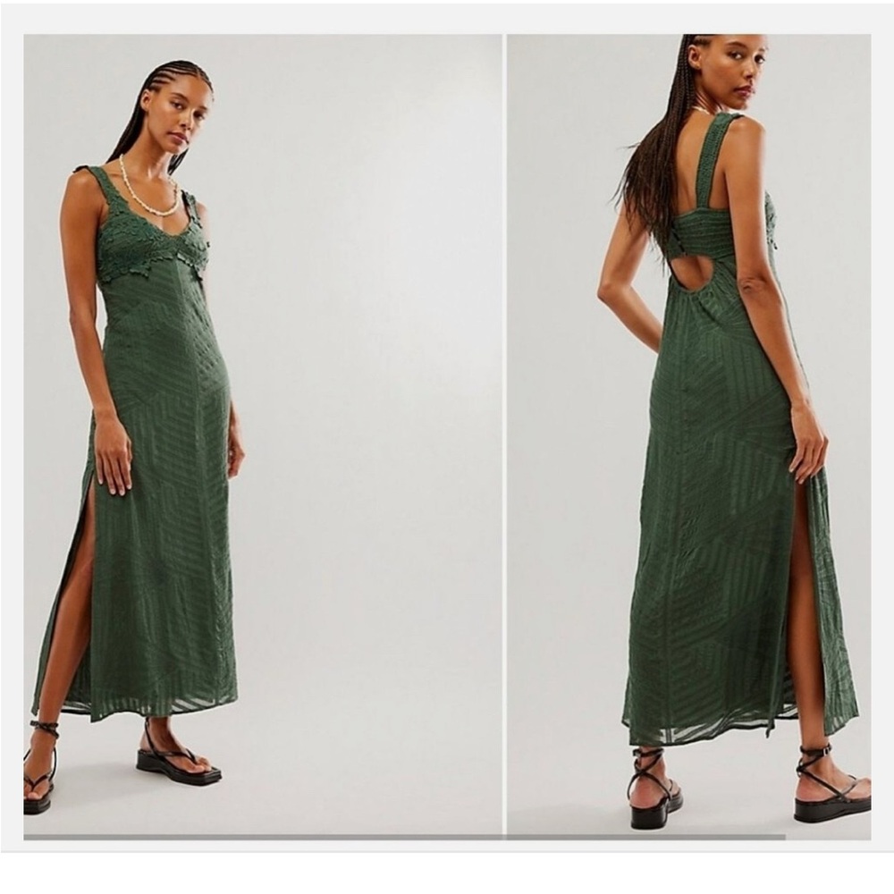 Free People Coastal Treasures Crocheted Maxi Dress Brand new with tags M